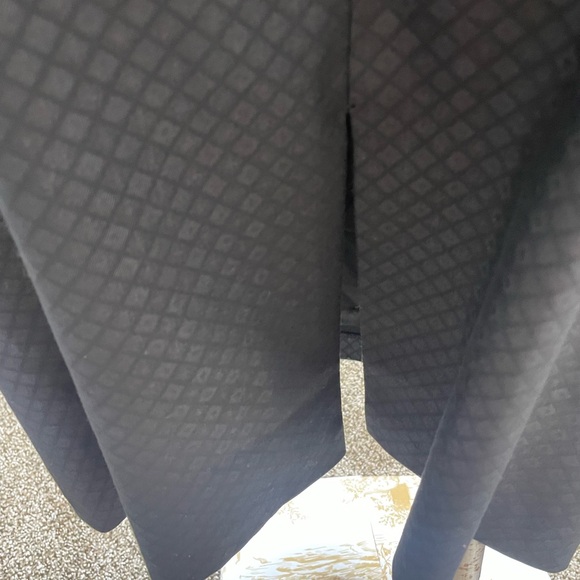 Antonio Melani Keyhole Neckline Sleeveless Black Diamond Scale Print Knee Length - Picture 3 of 12